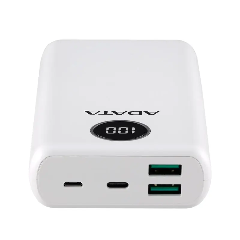 رنگ سفید ADATA POWERBANK P20000QCD MAH
